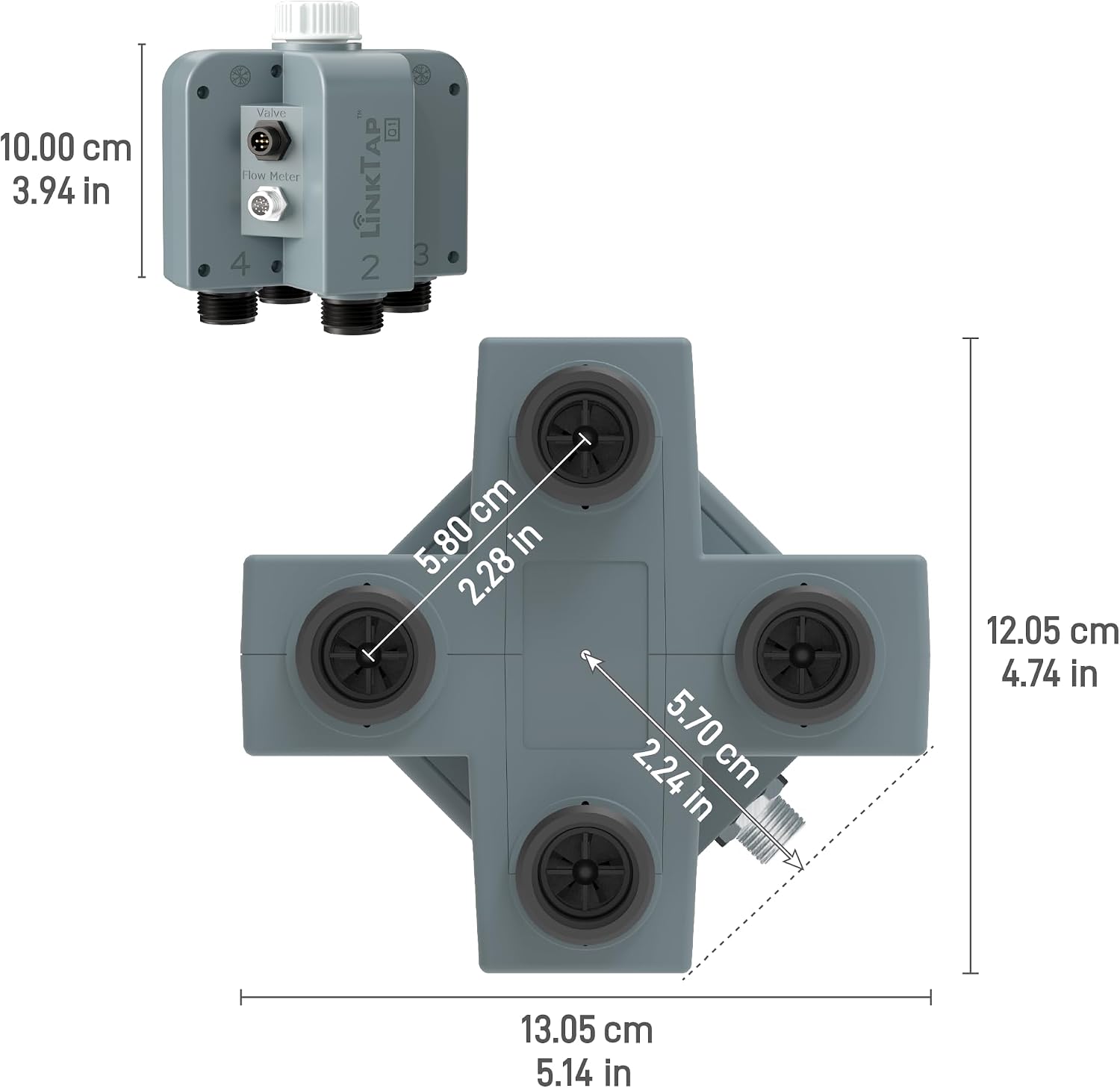 LinkTap Gateway & Q1 4-Zone Wireless Water Timer (with 4 built-in flow meters) & Connection Cables 2 61BI+9Vd9sL. AC SL1500