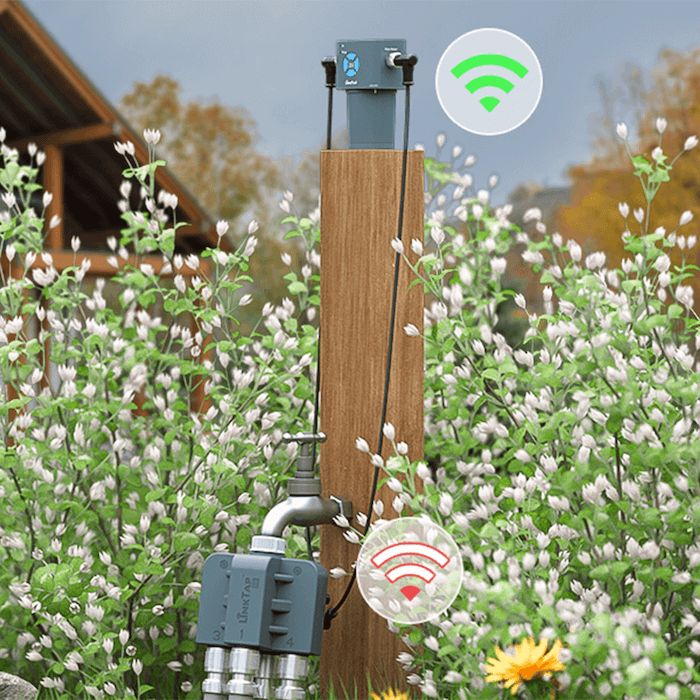 LinkTap Gateway & Q1 4-Zone Wireless Water Timer (with 4 built-in flow meters) & Connection Cables 5 q1 wireless